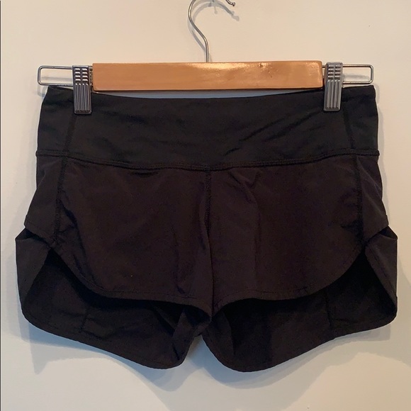 Black gym shorts. LULULEMON